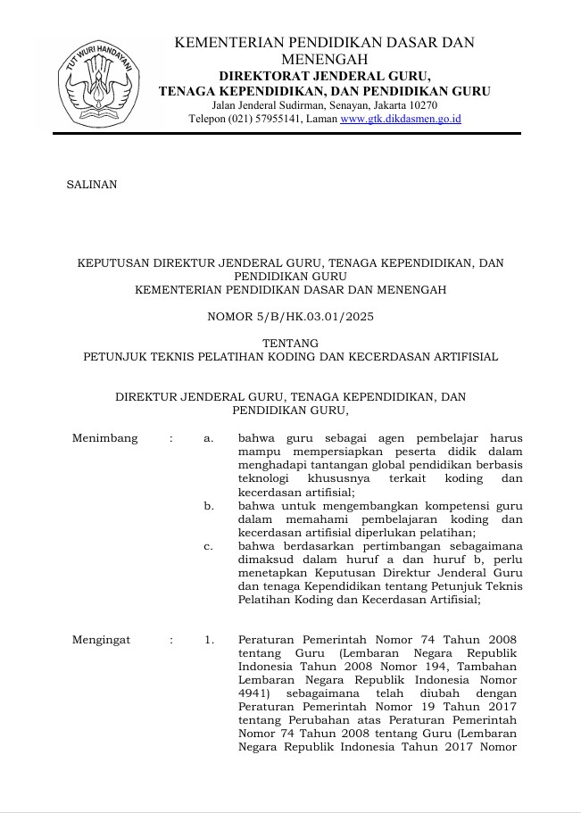 Cover Petunjuk Teknis Koding & KA