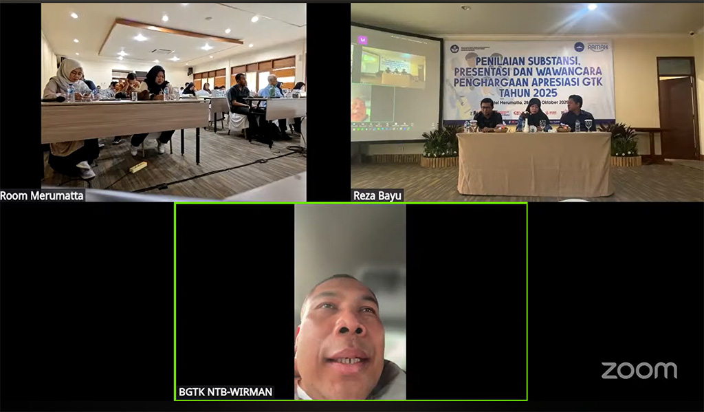 Dari NTB untuk Indonesia: Balai GTK NTB Gelar Seleksi Apresiasi GTK 2025 Secara Daring